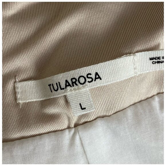 Tularosa NWT $168 Bryce A-Line Cocktail Dress V-Neck Spaghetti Straps Womens L - Picture 3 of 9